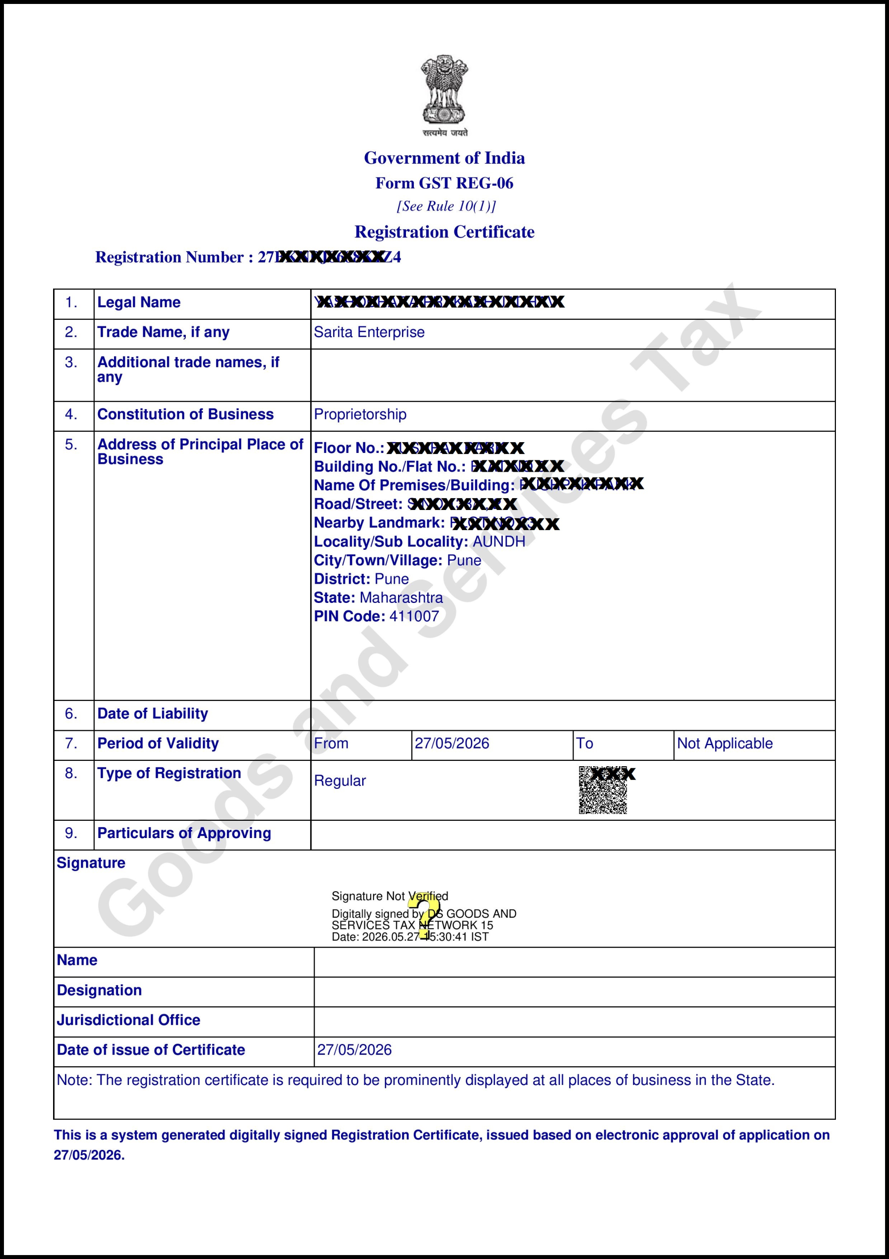 GST Registration Moshi